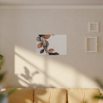 Paper Fold Autumn Canvas Art | Japandi Earthy Design