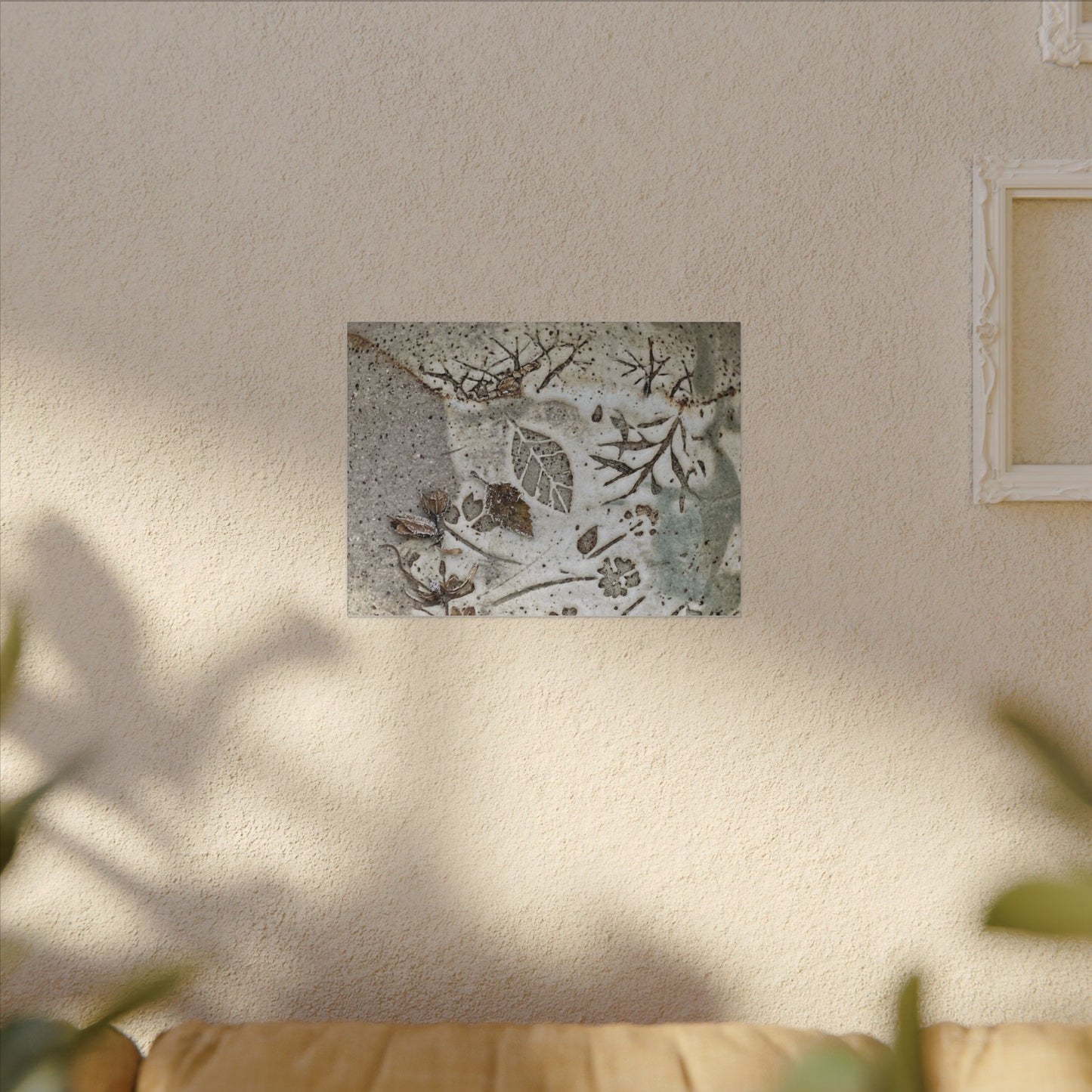 Ceramic Bowl Winter Canvas Art | Japandi Earthy Design