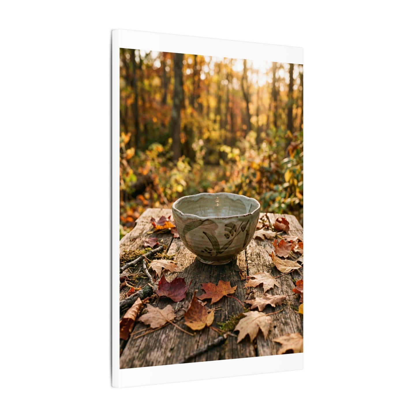 Spring Rock Garden Moody Minimal Canvas Art | Luxurious Decor