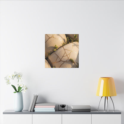 Spring Broken Pottery Gold Vein Canvas Art | Beautiful Decor