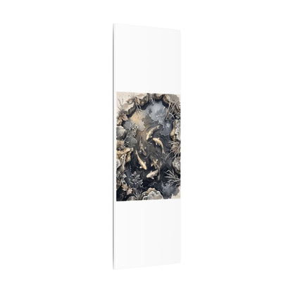 Koi Pond Canvas Art | Winter Japandi Japanese Pattern Art