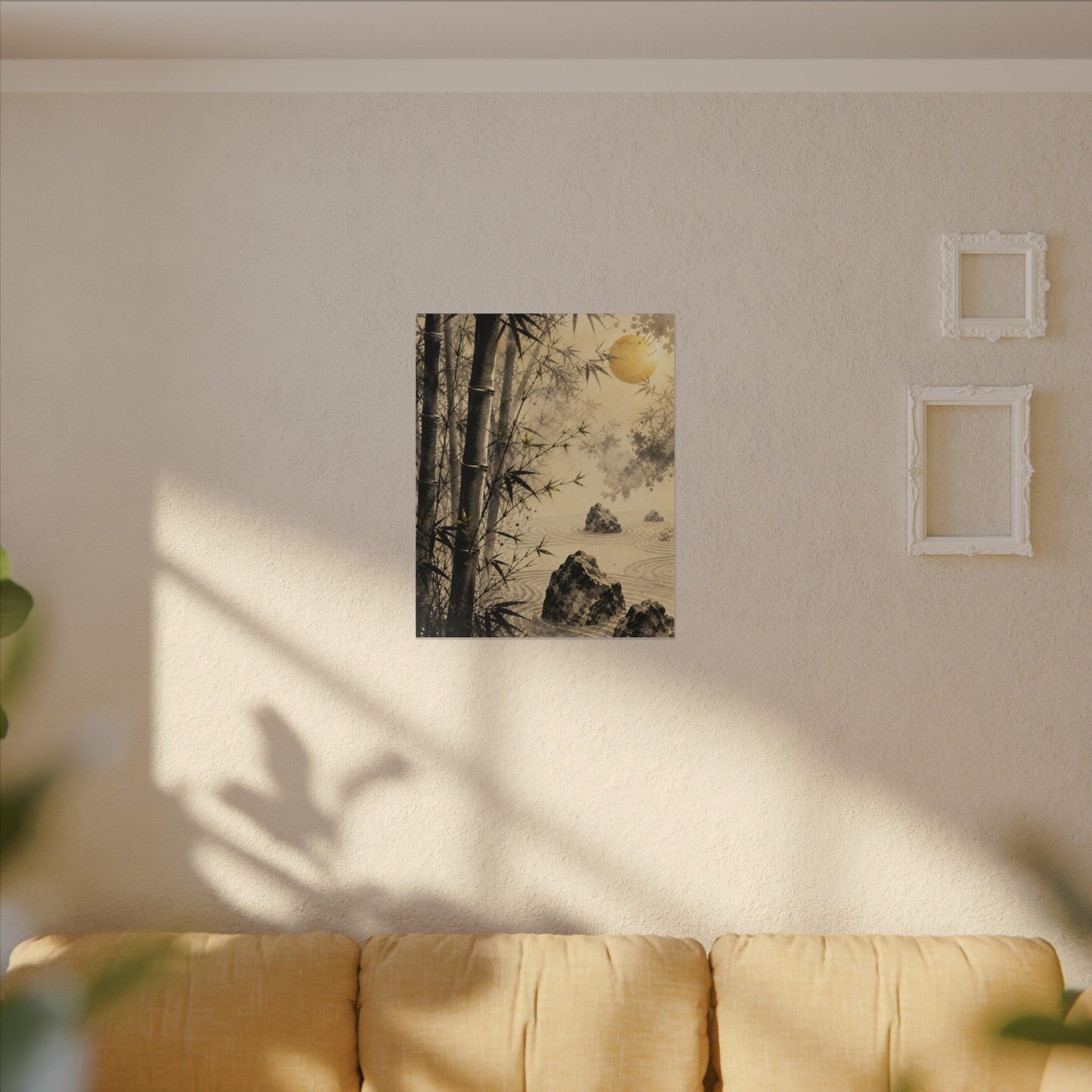 Peaceful Bamboo Grove Canvas Art - Karesansui Zen