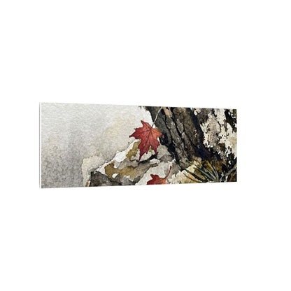 Pine Tree Autumn Canvas Art | Japandi Earthy Design