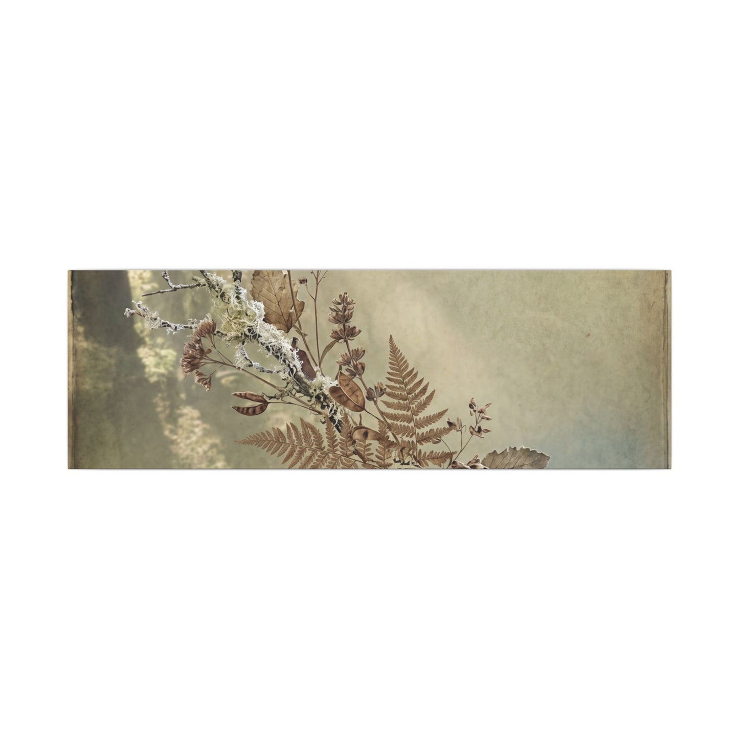 Winter Dried Flowers Forest Whimsy Canvas Art | Earthy Decor