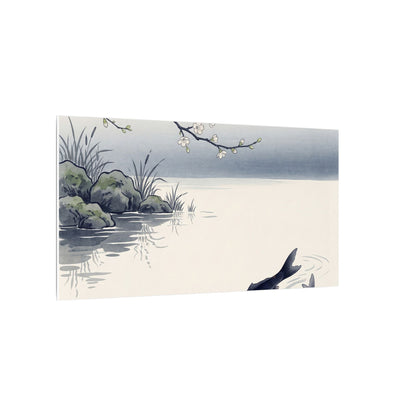 Ma Koi Pond Canvas Art - Zen Ukiyo E Inspired