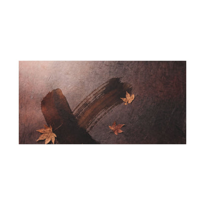 Moody Ink Brushstroke Canvas Art - Moody Minimal Dark Japandi