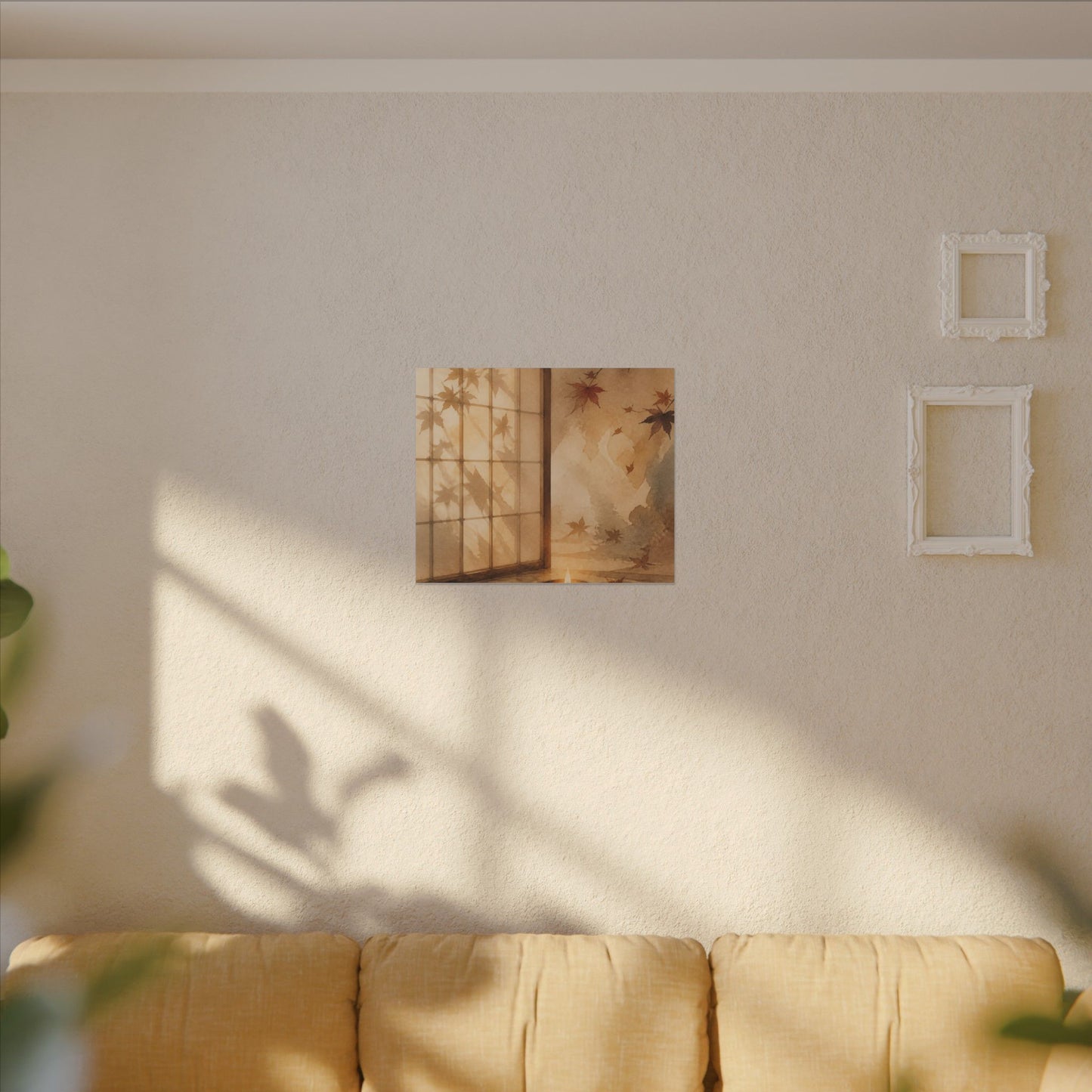 Candlelight Shoji Screen Canvas Art - Japandi Ma
