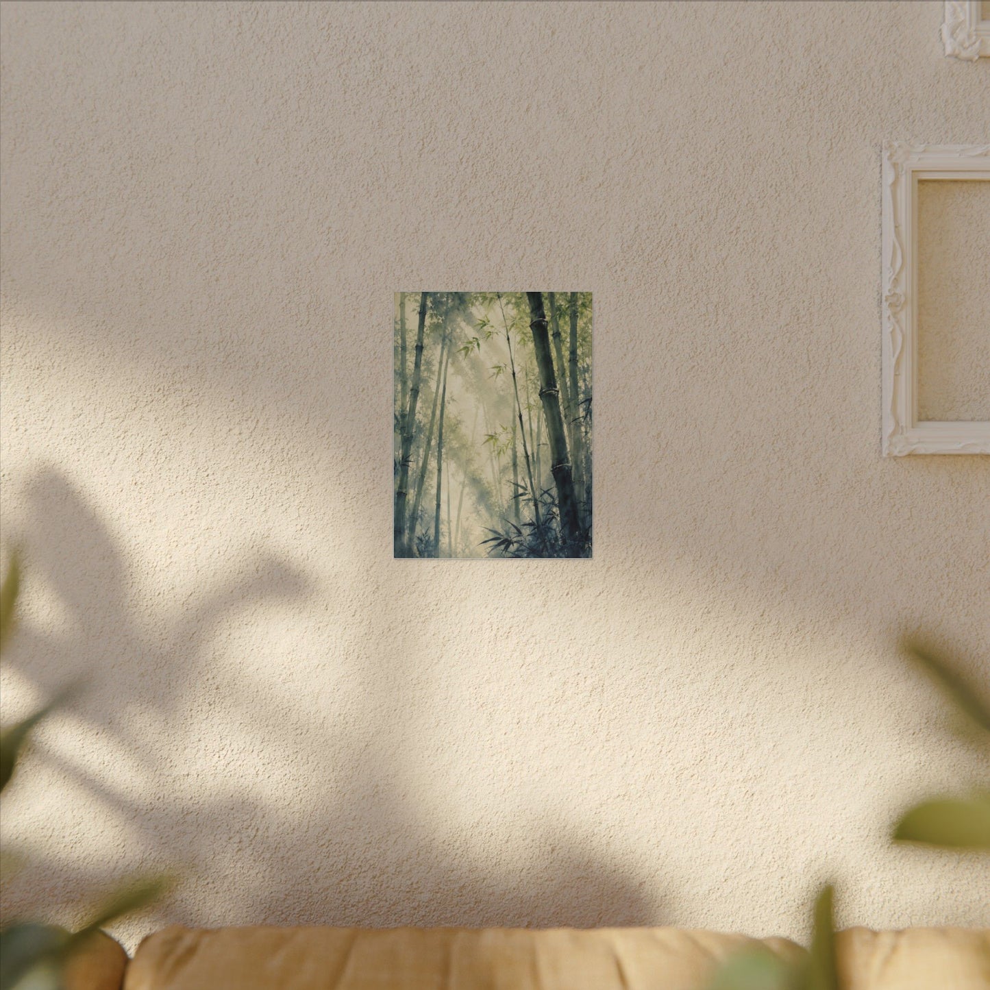 Bamboo Grove Spring Canvas Art | Zen Serene Design