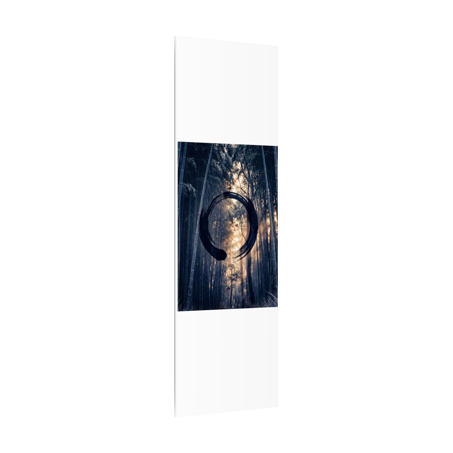 Bamboo Grove Canvas Art | Winter Zen Enso Art