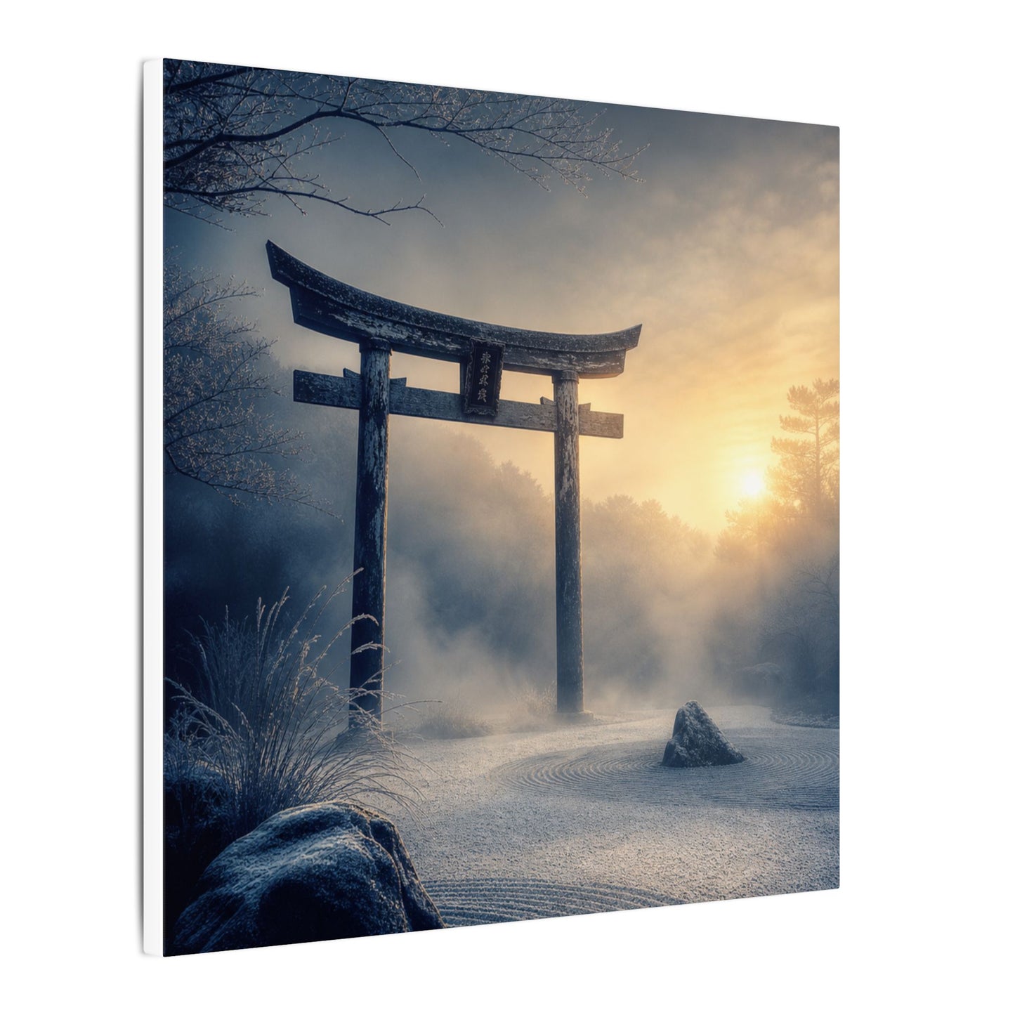 Zen Torii Gate in Golden Hour | Karesansui Canvas Art