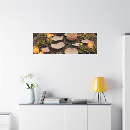 Broken Pottery Spring Canvas Art | Kintsugi Beautiful Design