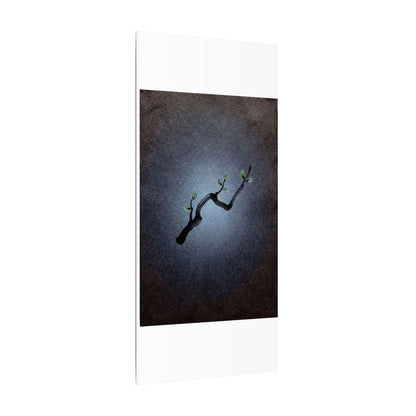 Ink Brushstroke Canvas Art | Spring Dark Japandi Moody Minimal Art