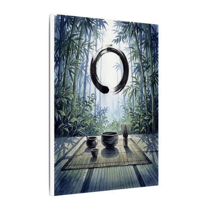 Seijaku Tea Ceremony Canvas Art - Zen Enso