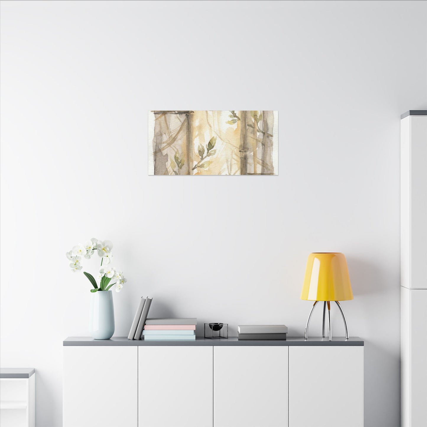 Shoji Screen Spring Canvas Art | Japandi Cozy Design