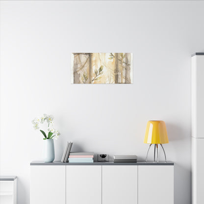 Shoji Screen Spring Canvas Art | Japandi Cozy Design