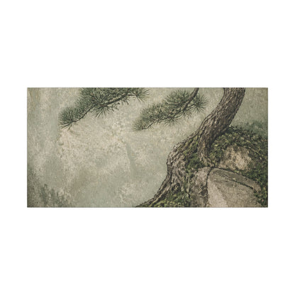 Fukinsei Pine Tree Canvas Art - Japandi Texture