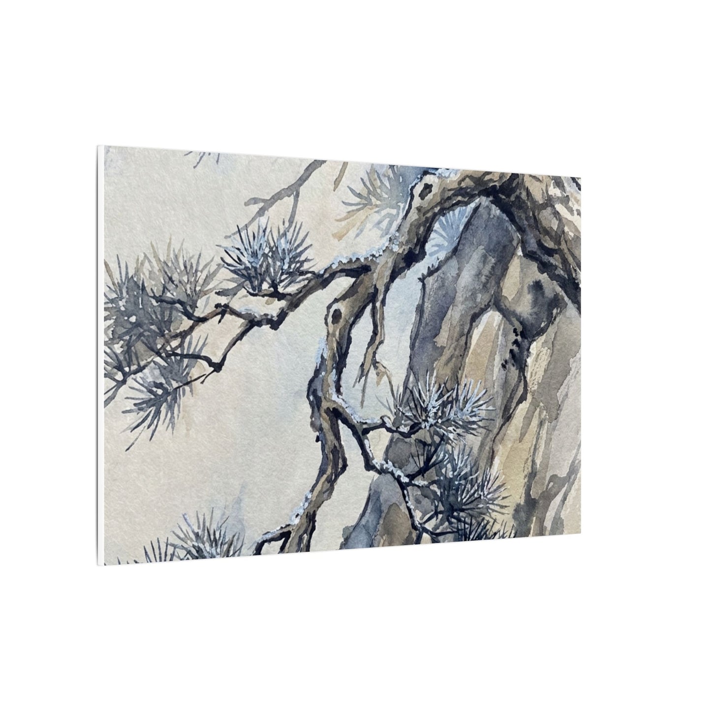 Moonlight Pine Tree Canvas Art - Japandi Seijaku