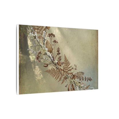 Winter Dried Flowers Forest Whimsy Canvas Art | Earthy Decor