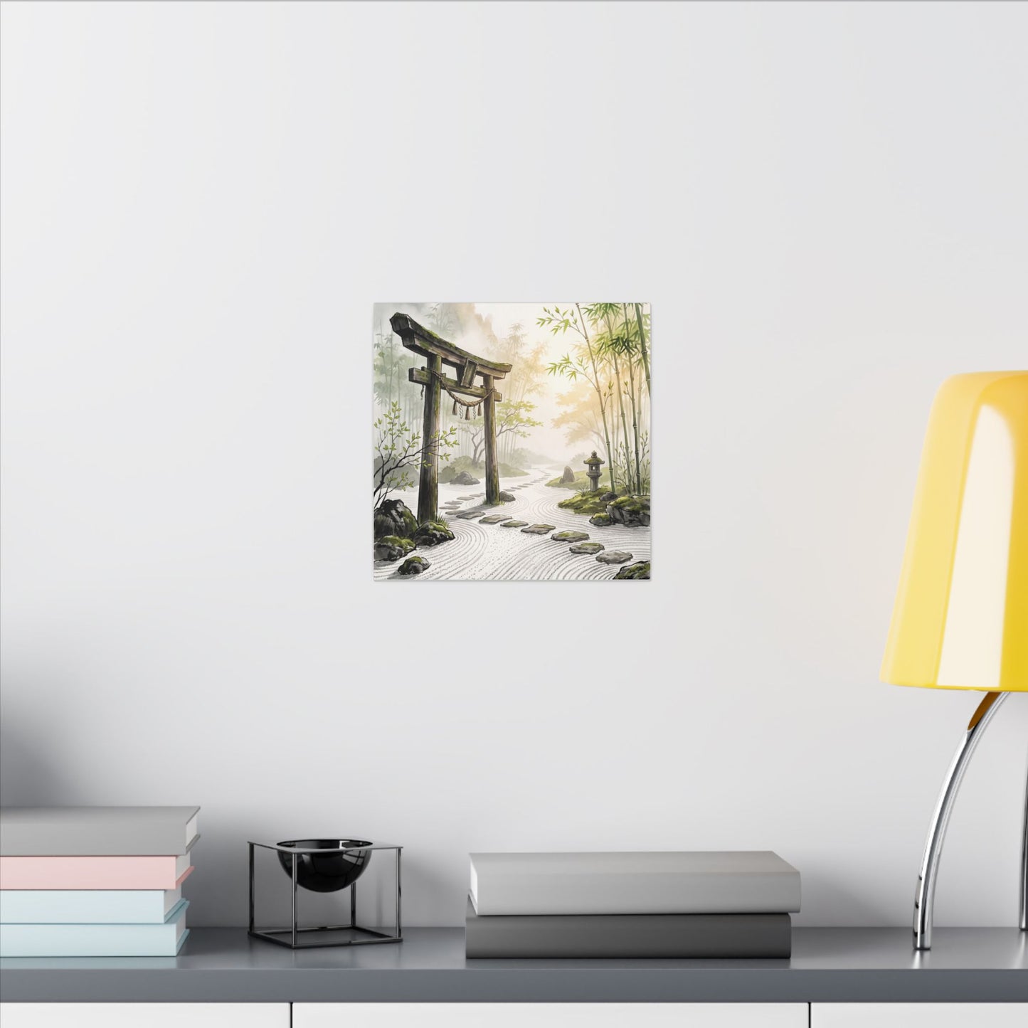 Peaceful Torii Gate Canvas Art - Karesansui Zen