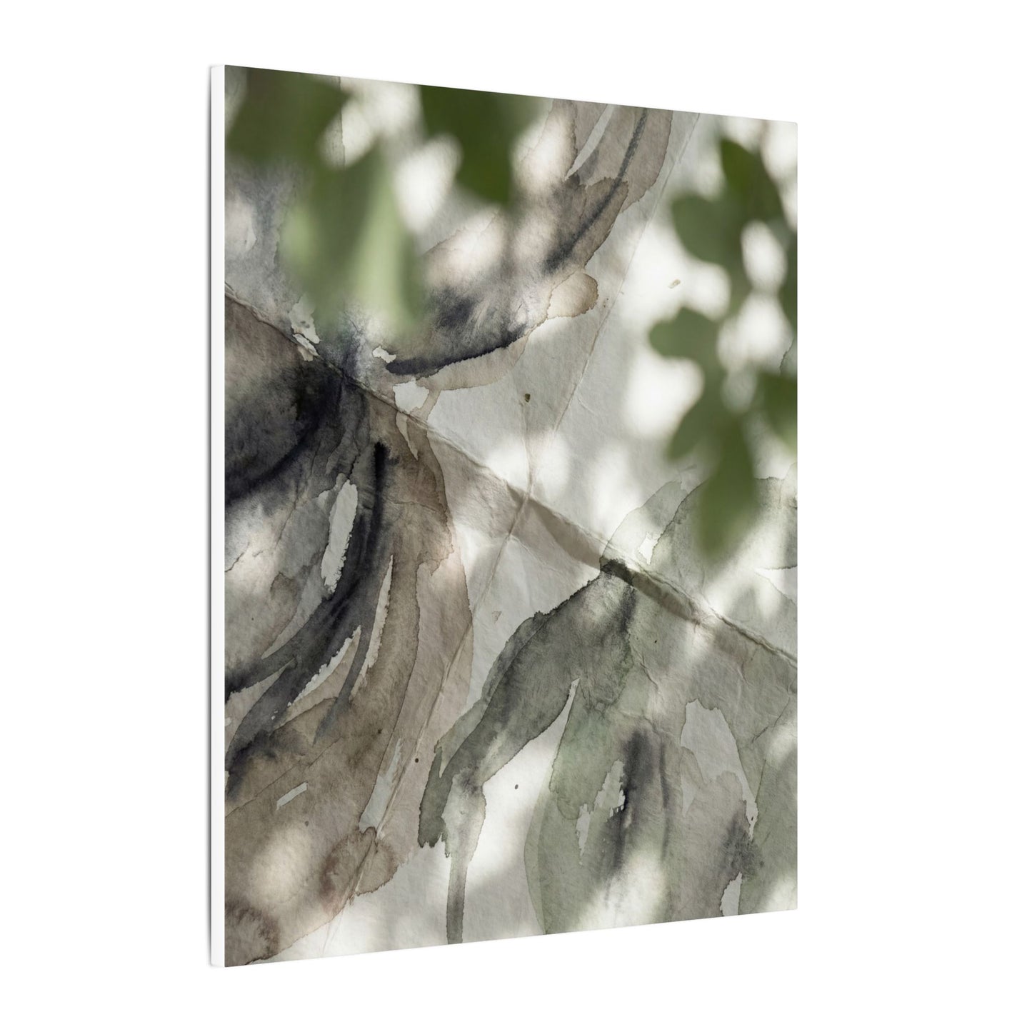 Spring Paper Fold Watercolor Canvas Art | Warm Decor