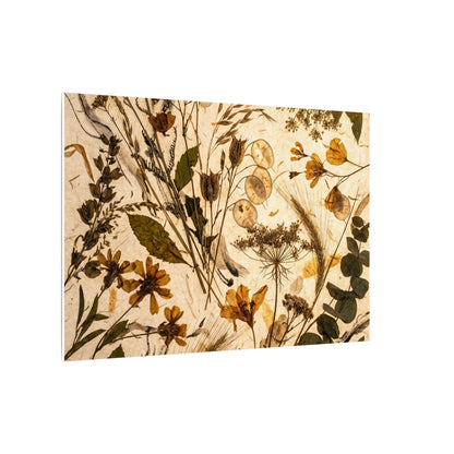 Dried Flowers Summer Canvas Art | Japandi Neutral Design