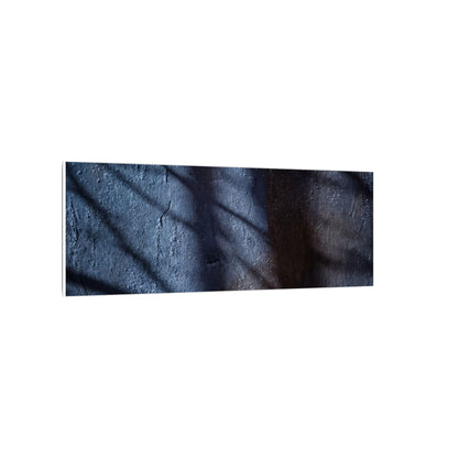 Dark Japandi Shadow Play in Moonlight | Moody Minimal Canvas Art