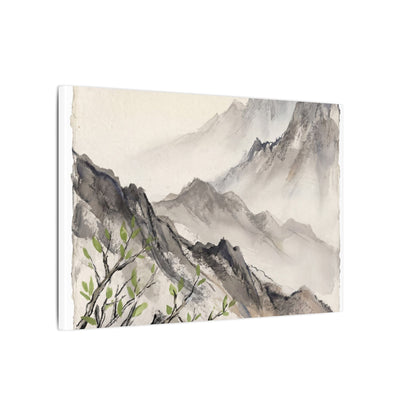 Spring Mountain Mist Texture Canvas Art | Warm Decor