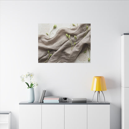 Overcast Silk Drape Canvas Art - Japandi Ma