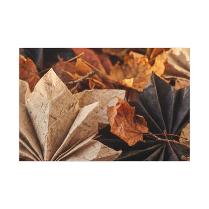 Paper Fold Texture Canvas Art | Elegant Japandi Art