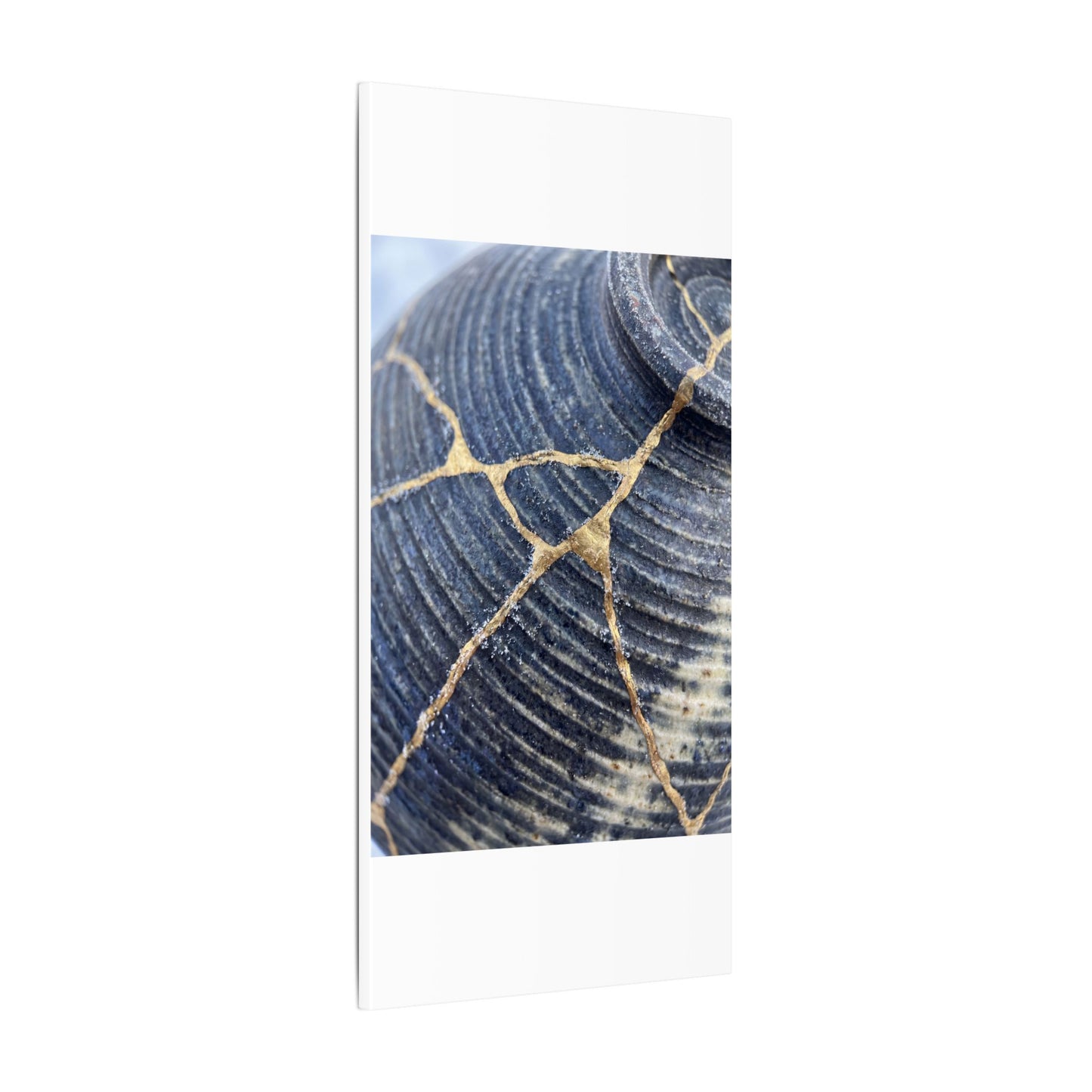 Shibui Water Ripple Canvas Art - Kintsugi Gold Repair