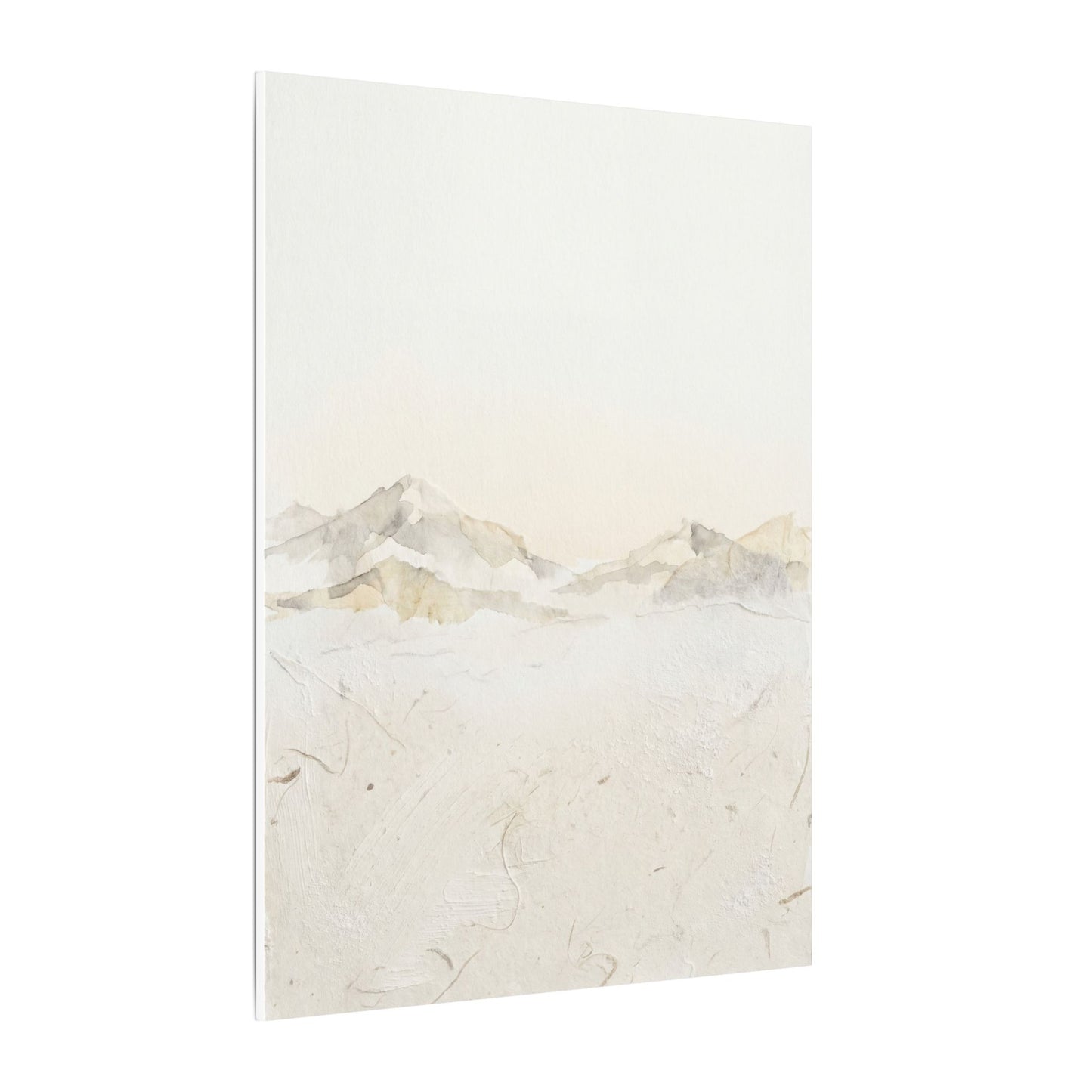 Mountain Mist Winter Canvas Art | Japandi Warm Design