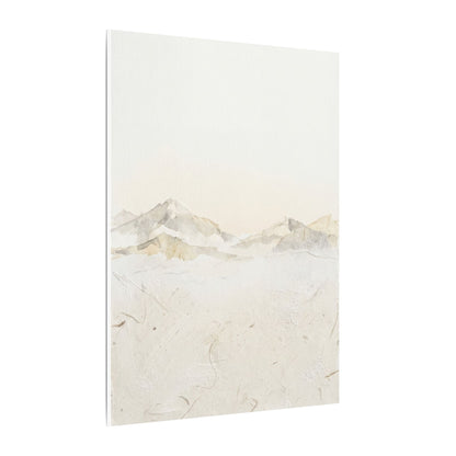 Mountain Mist Winter Canvas Art | Japandi Warm Design