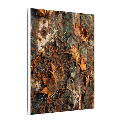 Rust Patina Canvas Art | Autumn Japandi Texture Art
