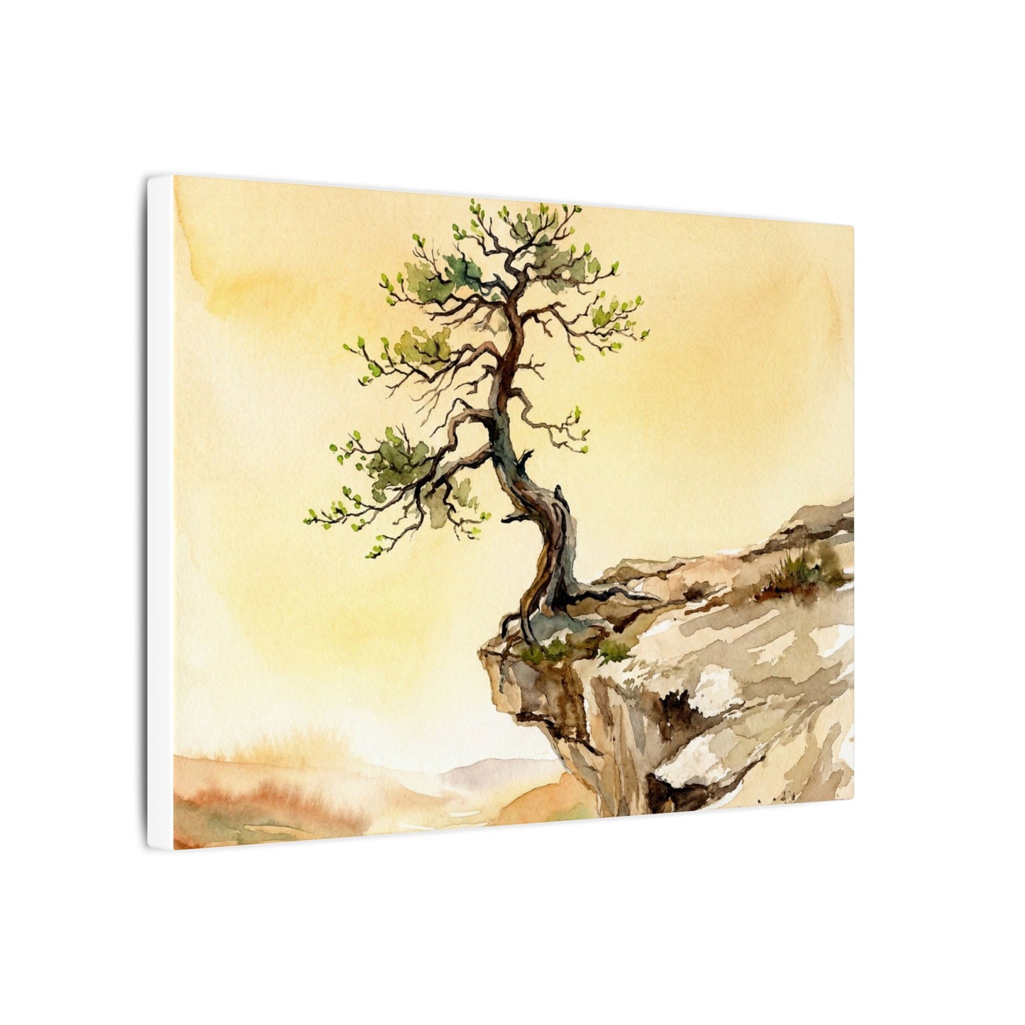 Golden Hour Pine Tree Canvas Art - Japandi Fukinsei