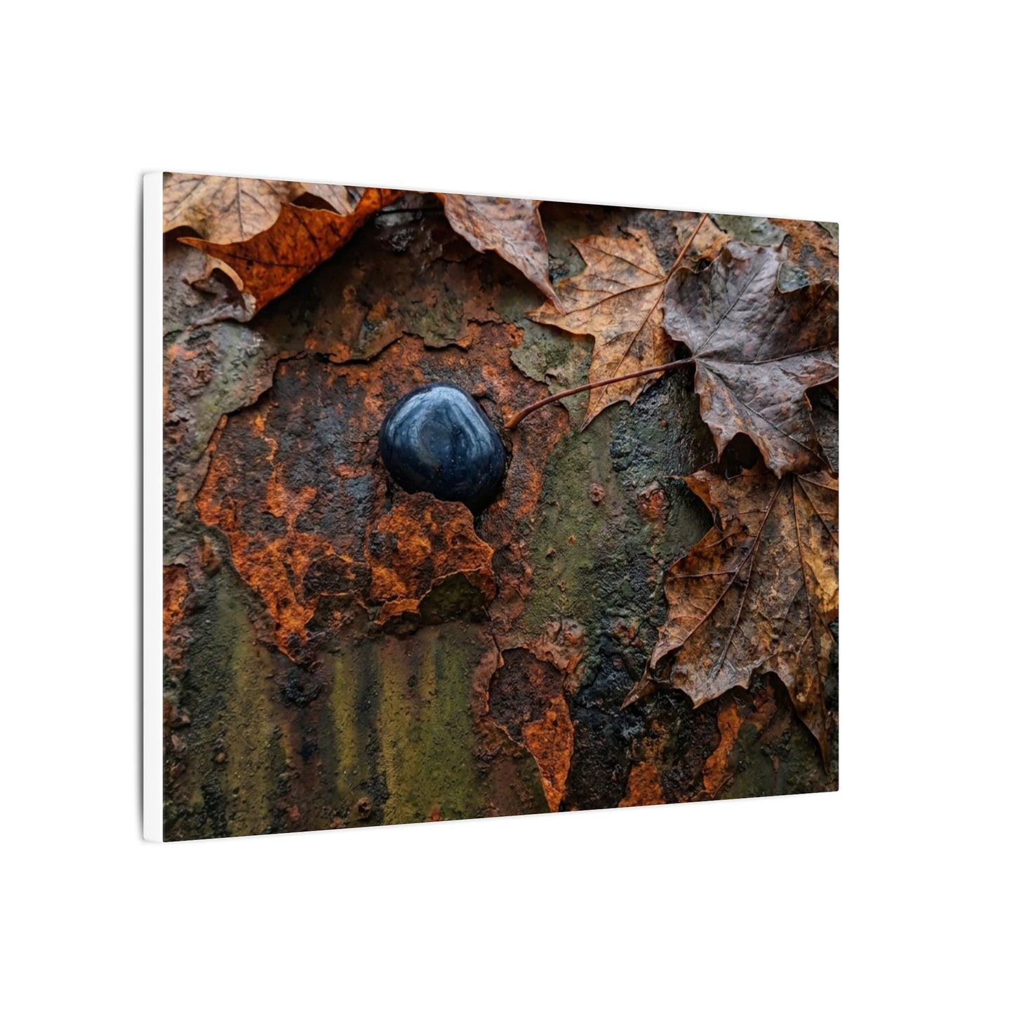 Datsuzoku Rust Patina Canvas Art - Dark Japandi Moody Minimal