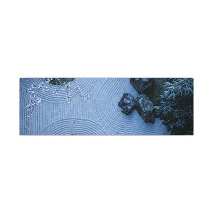 Contemplative Cherry Blossom Canvas Art - Karesansui Zen