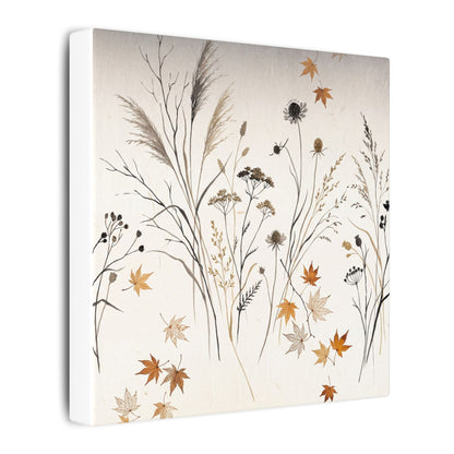 Dawn Dried Flowers Canvas Art - Japandi Kanso