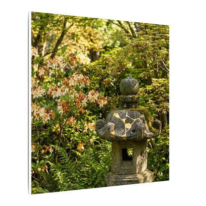 Spring Stone Lantern Gold Repair Canvas Art | Beautiful Decor