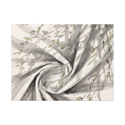 Silk Drape Spring Canvas Art | Zen Contemplative Design Art Print