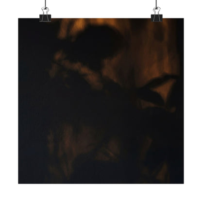 Shadow Play Summer Wall Art Print | Dark Japandi Atmospheric Design Art Print