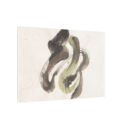 Ink Brushstroke Canvas Art | Spring Japandi Japanese Pattern Art