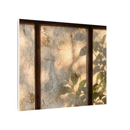 Golden Hour Shoji Screen Canvas Art - Japandi Mono No Aware