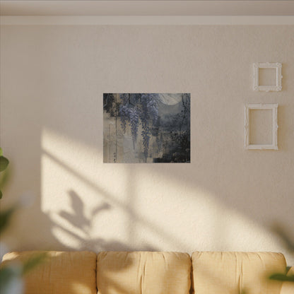 Winter Wisteria Texture Canvas Art | Elegant Decor