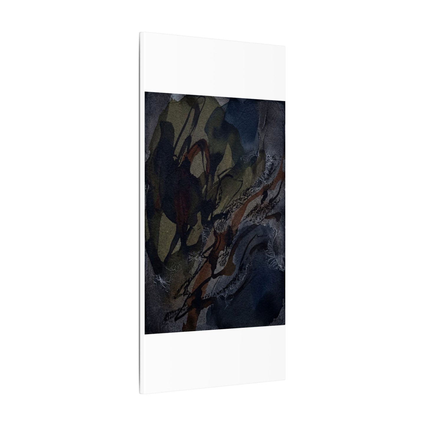 Shadow Play Winter Canvas Art | Dark Japandi Luxurious Design