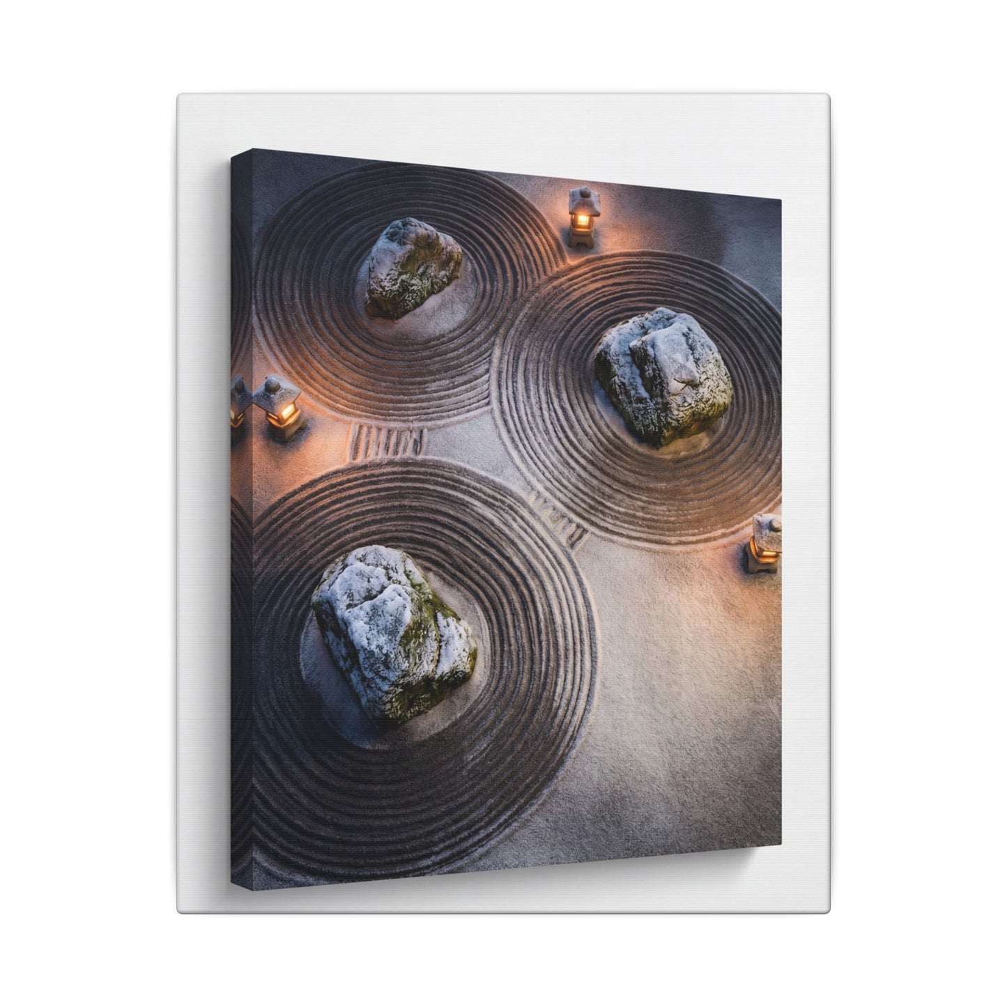 Candlelight Rock Garden Canvas Art - Japandi Ma