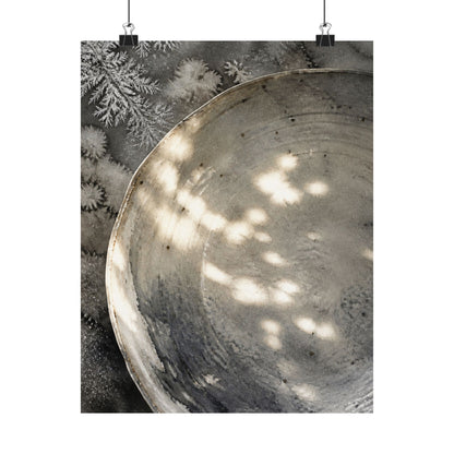 Winter Ceramic Bowl Watercolor Wall Art Print | Cozy Decor