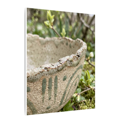 Elegant Ceramic Bowl Canvas Art - Japanese Pattern Japandi