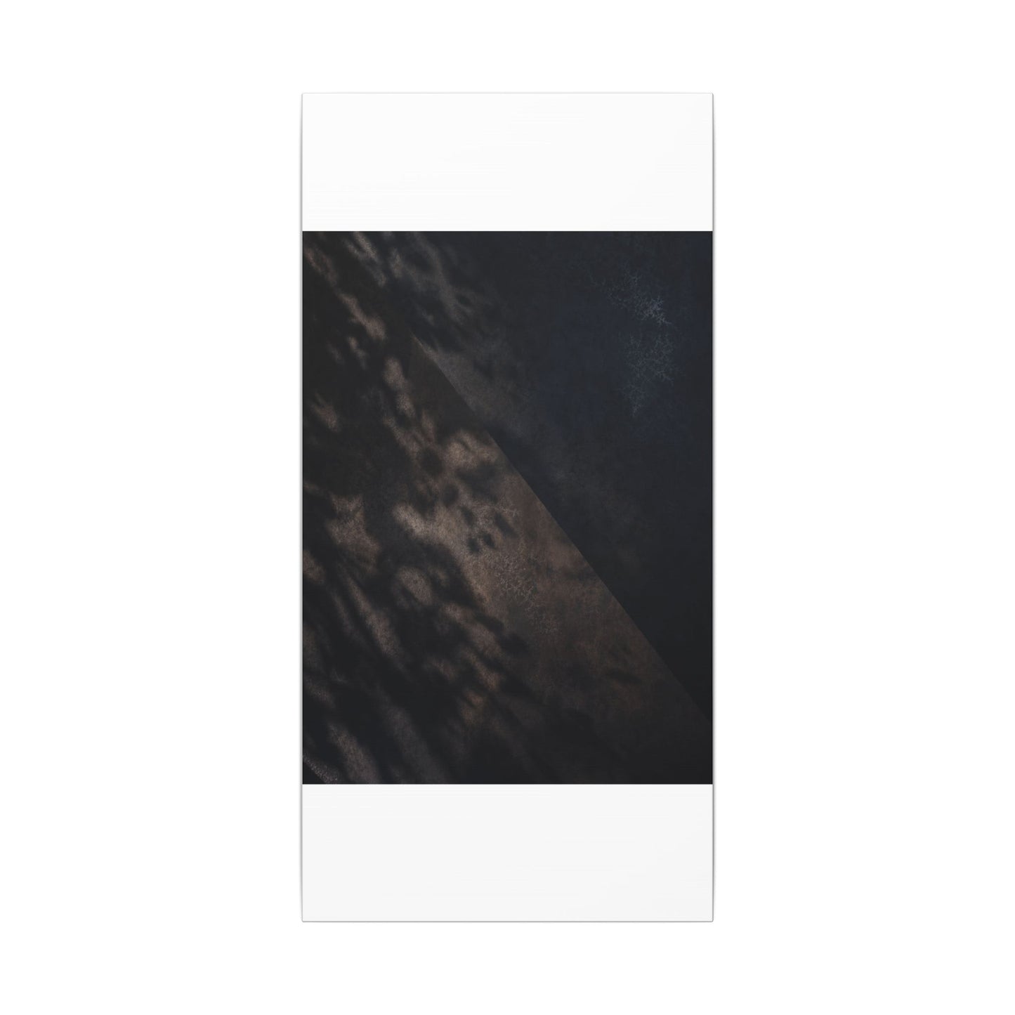 Shadow Play Winter Canvas Art | Dark Japandi Moody Design