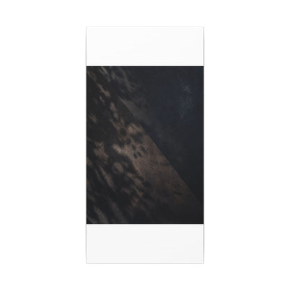 Shadow Play Winter Canvas Art | Dark Japandi Moody Design