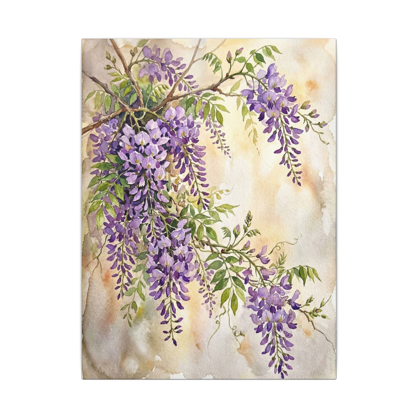 Wisteria Spring Canvas Art | Japandi Cozy Design